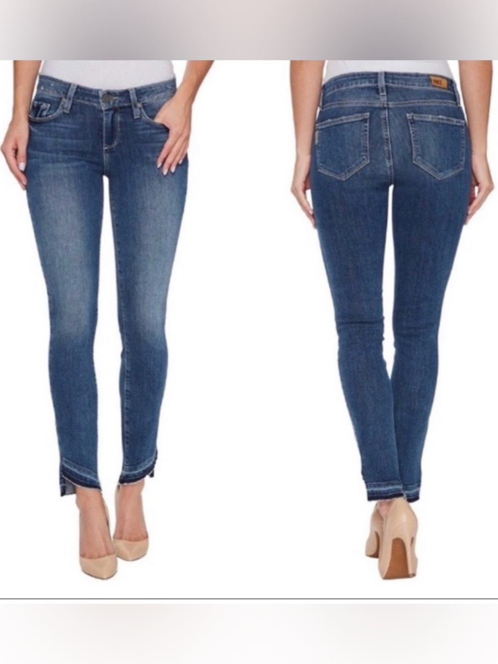Paige NWT Verdugo Rosemary Wash Uneven Step Released Raw Hem
Ankle Jeans Size 28